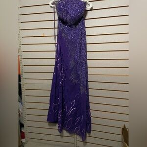 Alyce Designs Beautiful Purple Prom Dress‎ Formal Size 16 Adjustable Corset Top